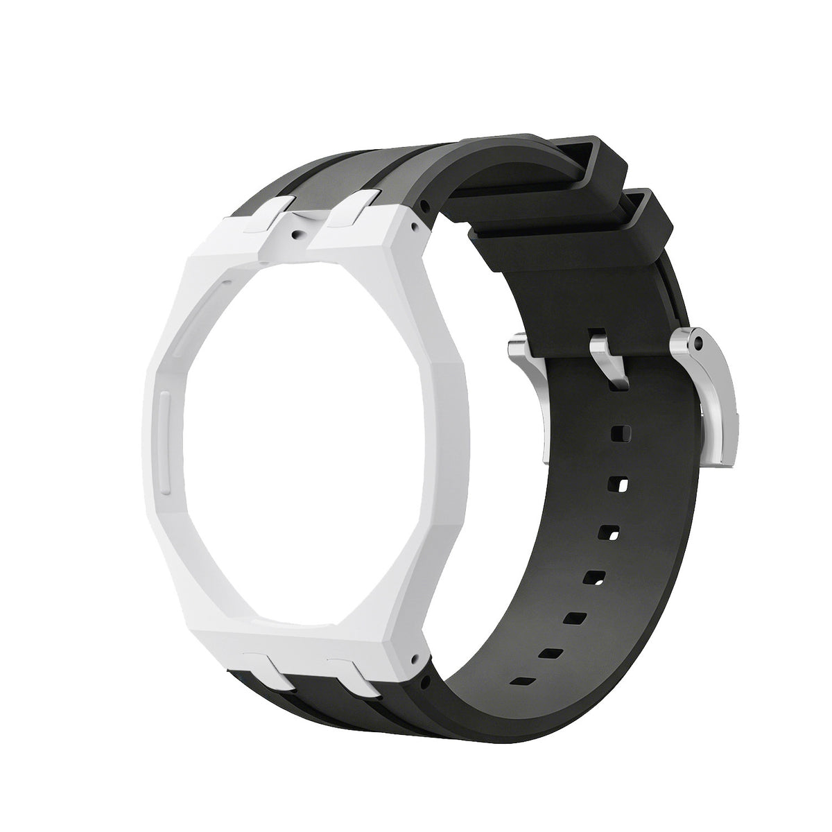 Swatch x AP Co branded Oak Bioceramic Modified Case Silicone Strap