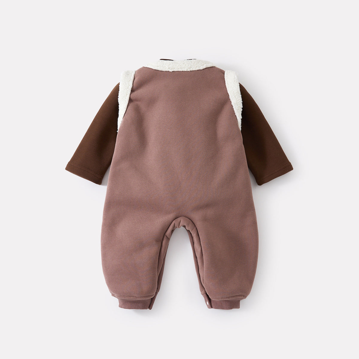 Thickened Onesie Set Baby Crawling Suit Base Layer Warm Two-Piece Set