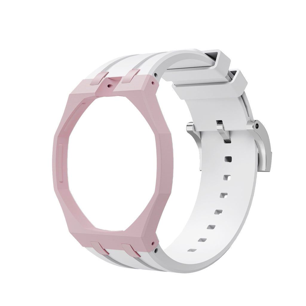 Swatch x AP Co branded Oak Bioceramic Modified Case Silicone Strap