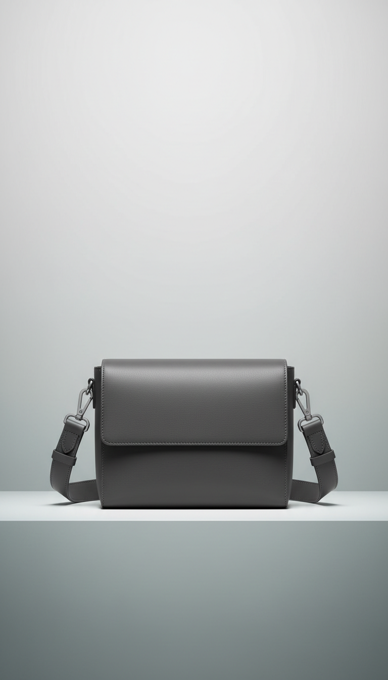 Bolso cruzado cuero contemporáneo