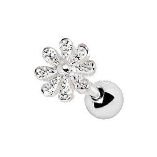 316L Stainless Steel Daisy Flower Cartilage Earring